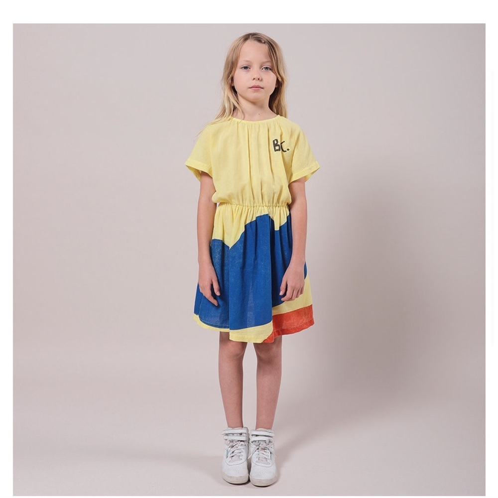 • BOBO CHOSES • Girls Landscape Woven Dress
Yellow / Blue 4-5 Years
